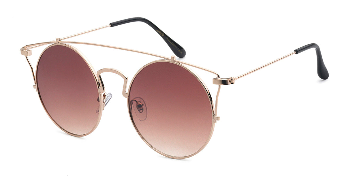 Metal Round Frame Sunglasses