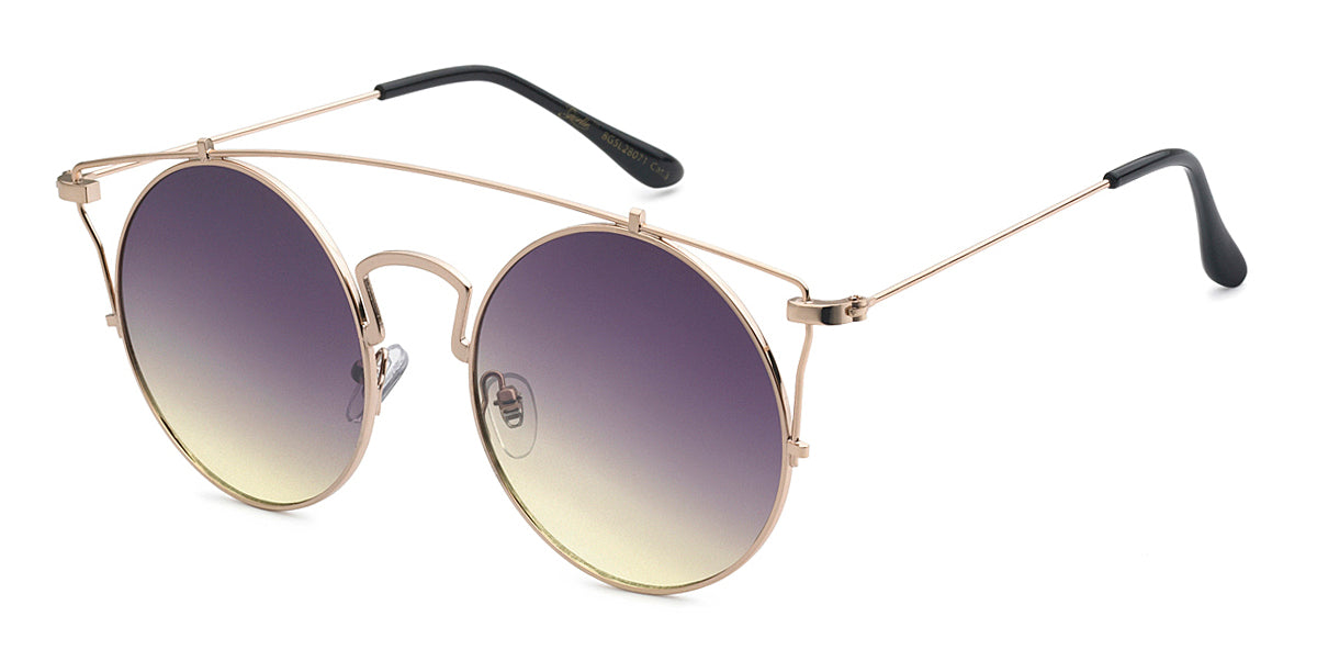 Metal Round Frame Sunglasses