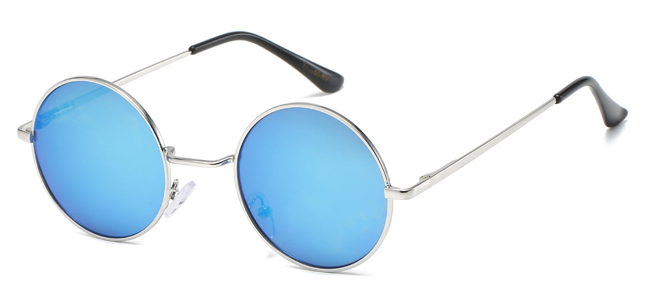 Classic Round Sunglasses - Metallic Frame