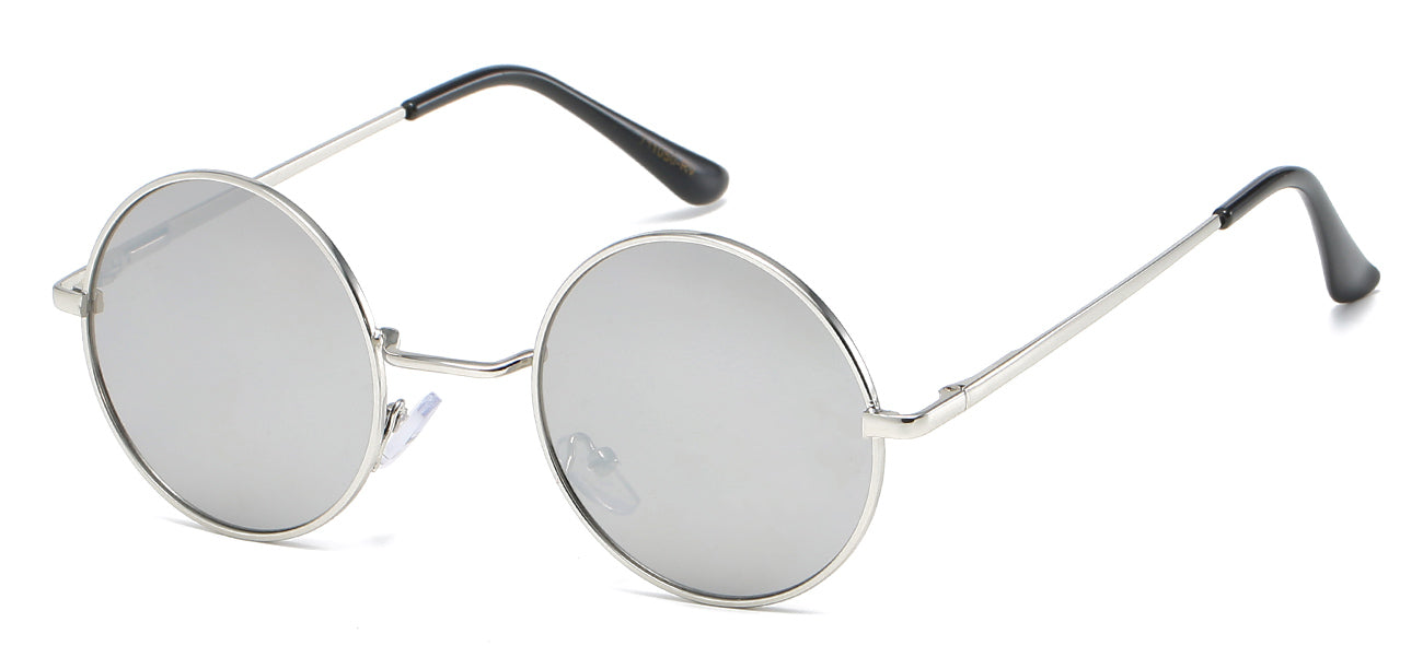 Classic Round Sunglasses - Metallic Frame