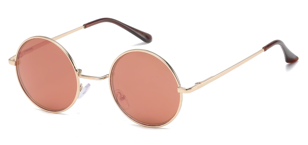 Classic Round Sunglasses - Metallic Frame