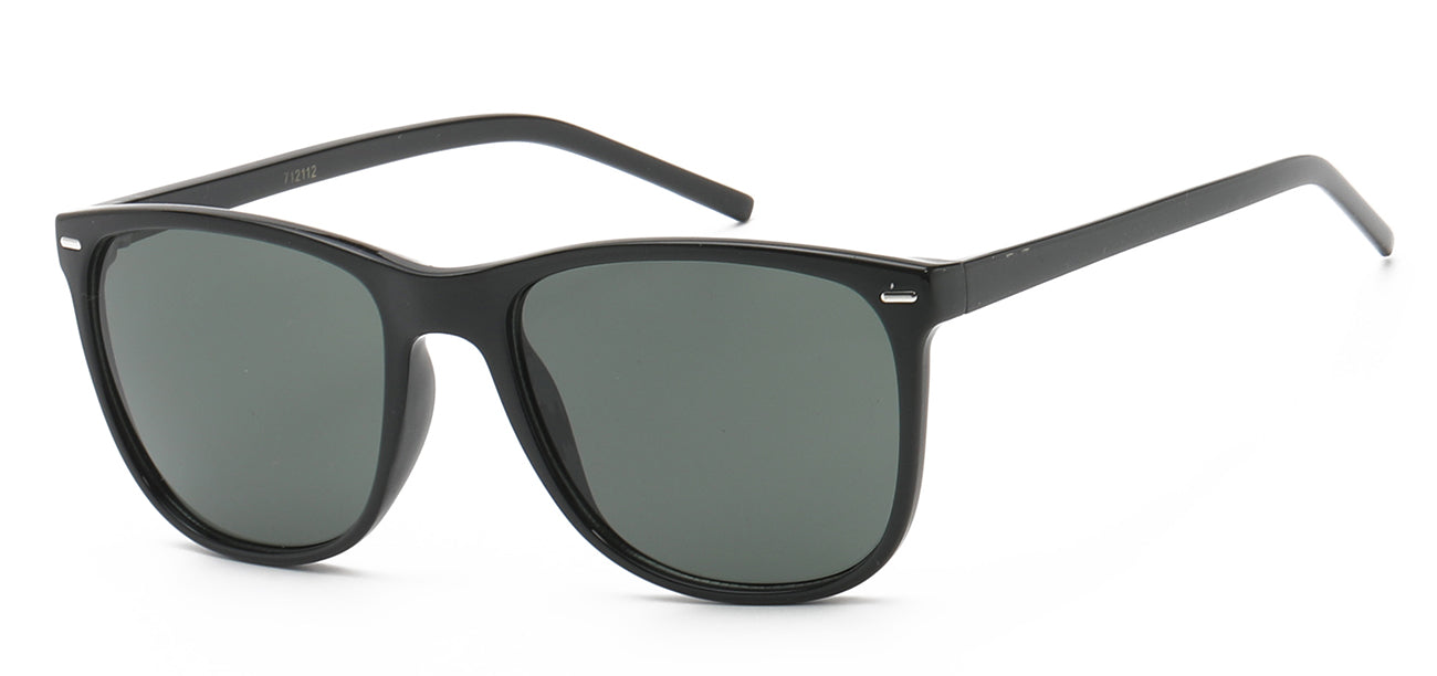 Classic Round Black Sunglasses - Wholesale Dozen