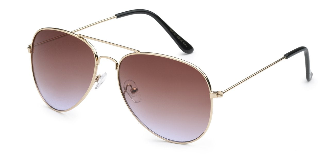 GOLD FRAME AVIATOR SUNGLASSES