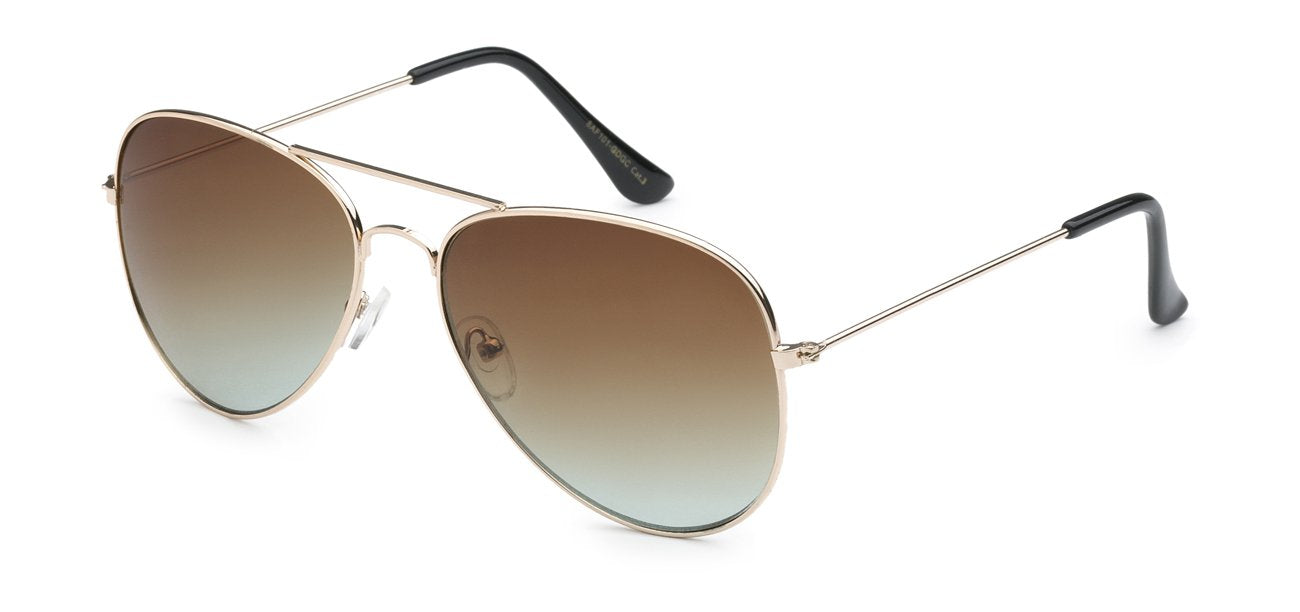 GOLD FRAME AVIATOR SUNGLASSES