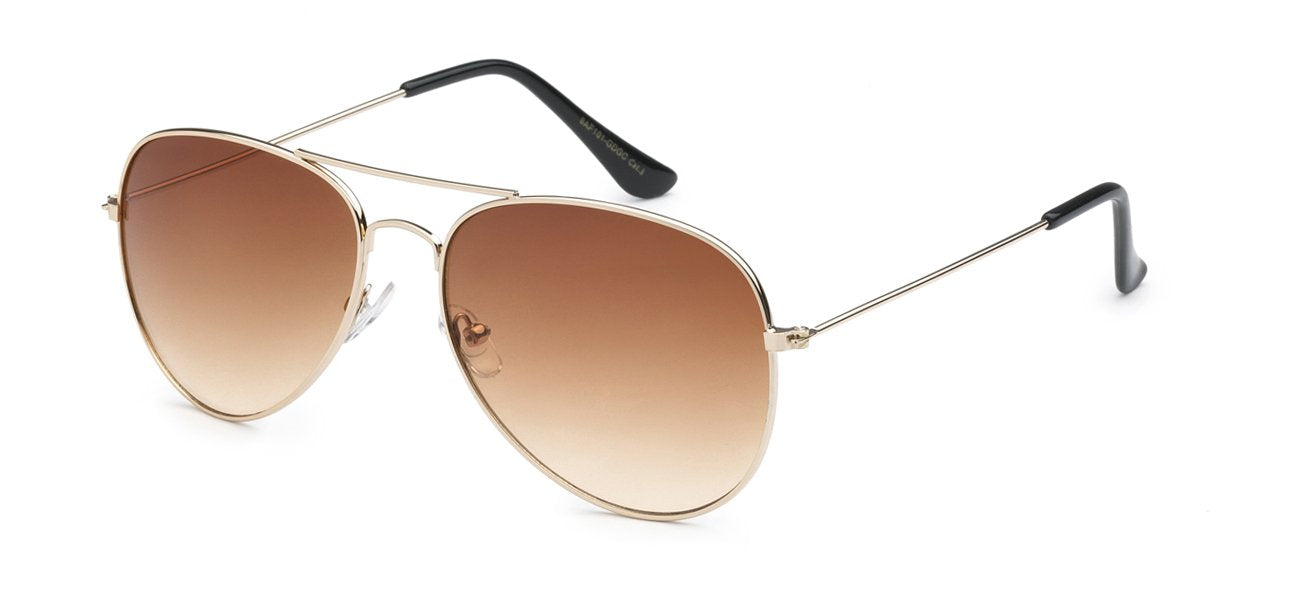 GOLD FRAME AVIATOR SUNGLASSES