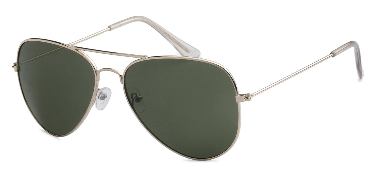 GOLD FRAME AVIATOR SUNGLASSES