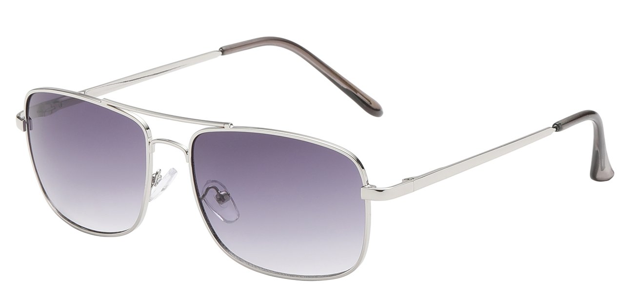 Square Aviator Sunglasses with Spring Temple