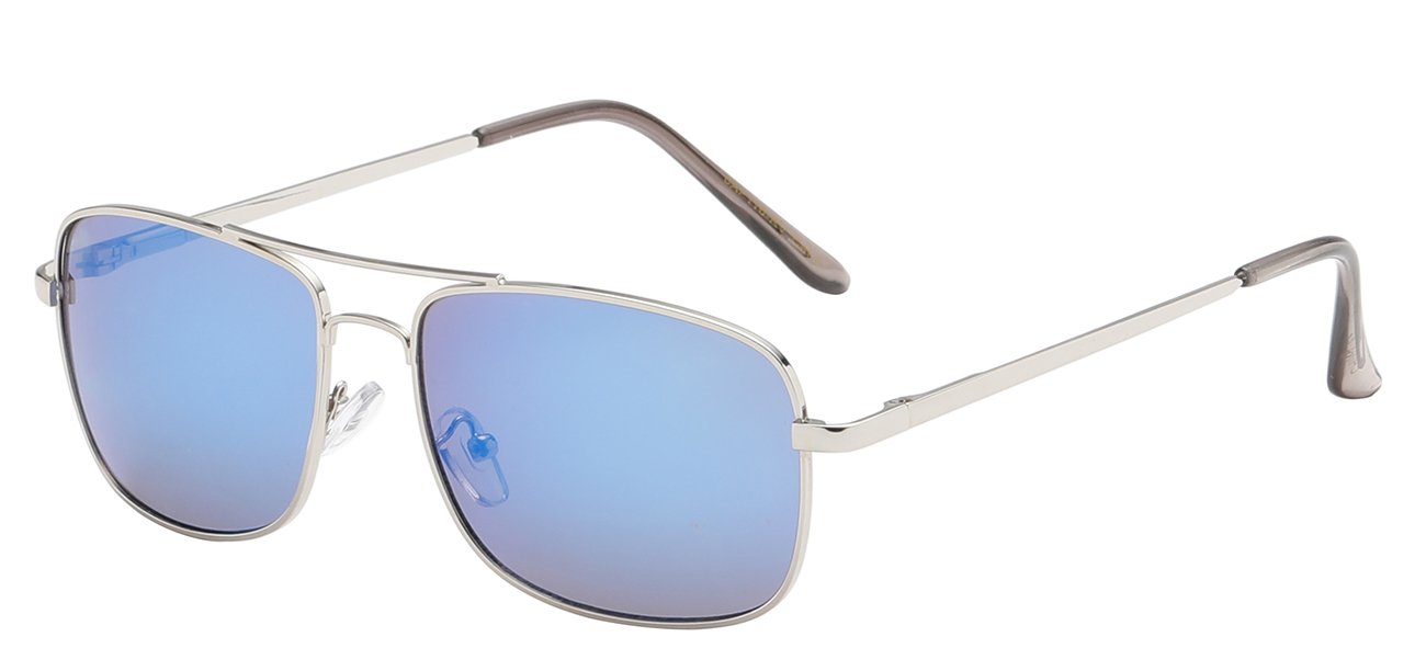 Square Aviator Mirror Lens Sunglasses