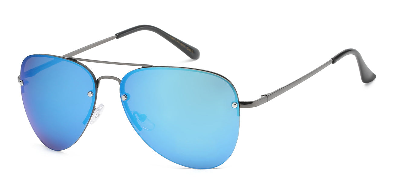 Classic Aviator Sunglasses - Mirror Lenses