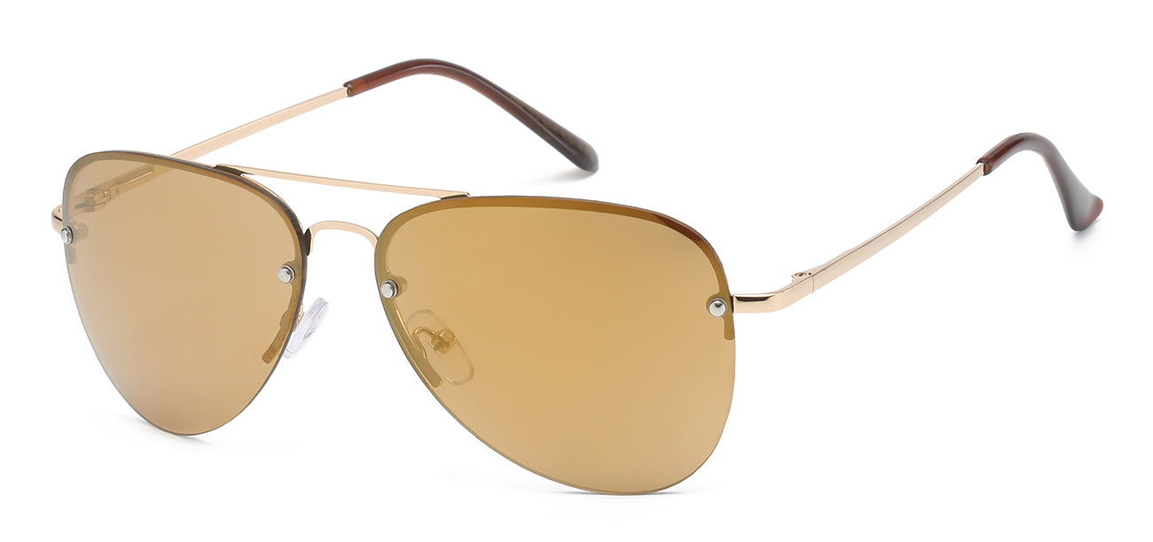 Classic Aviator Sunglasses - Mirror Lenses