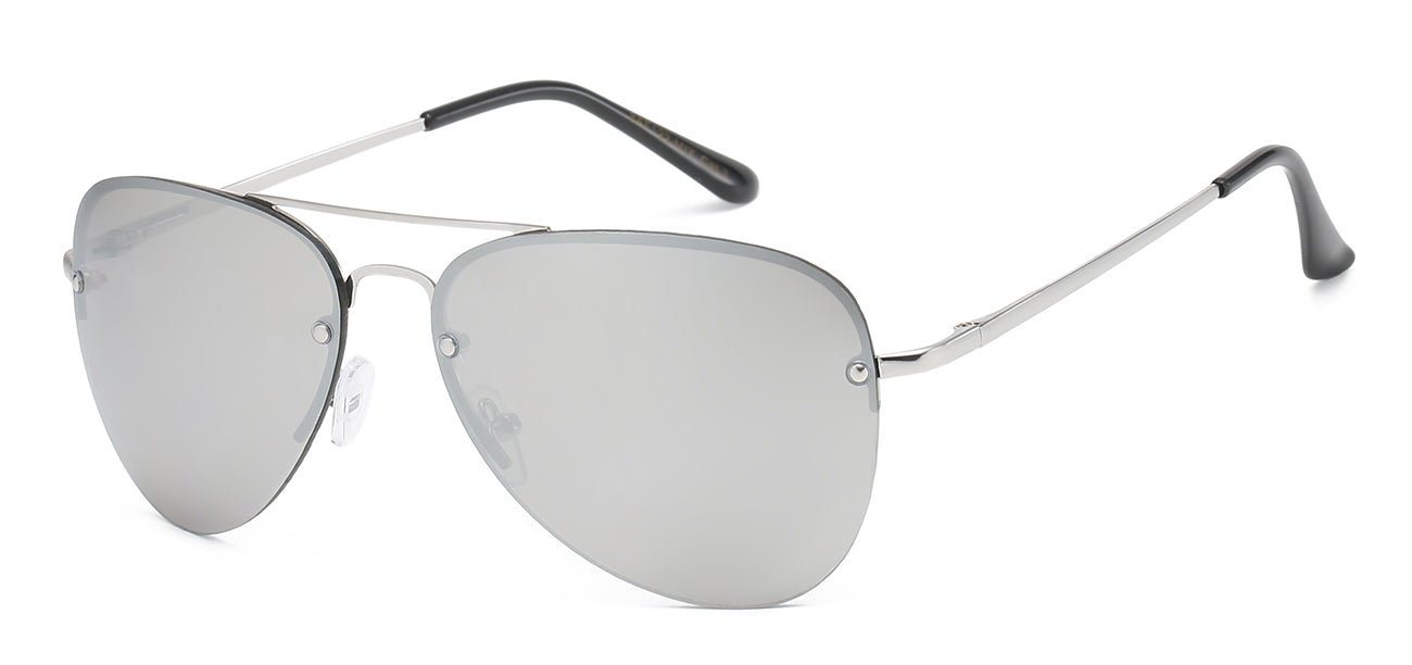 Classic Aviator Sunglasses - Mirror Lenses