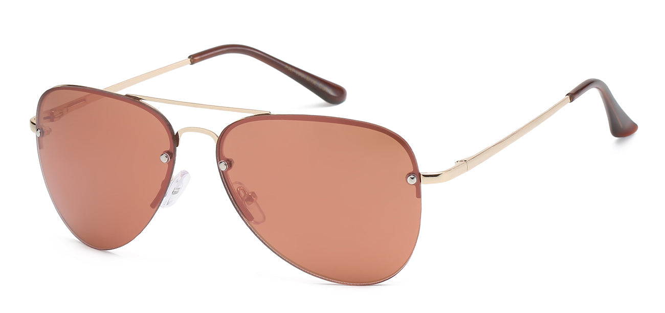 Classic Aviator Sunglasses - Mirror Lenses