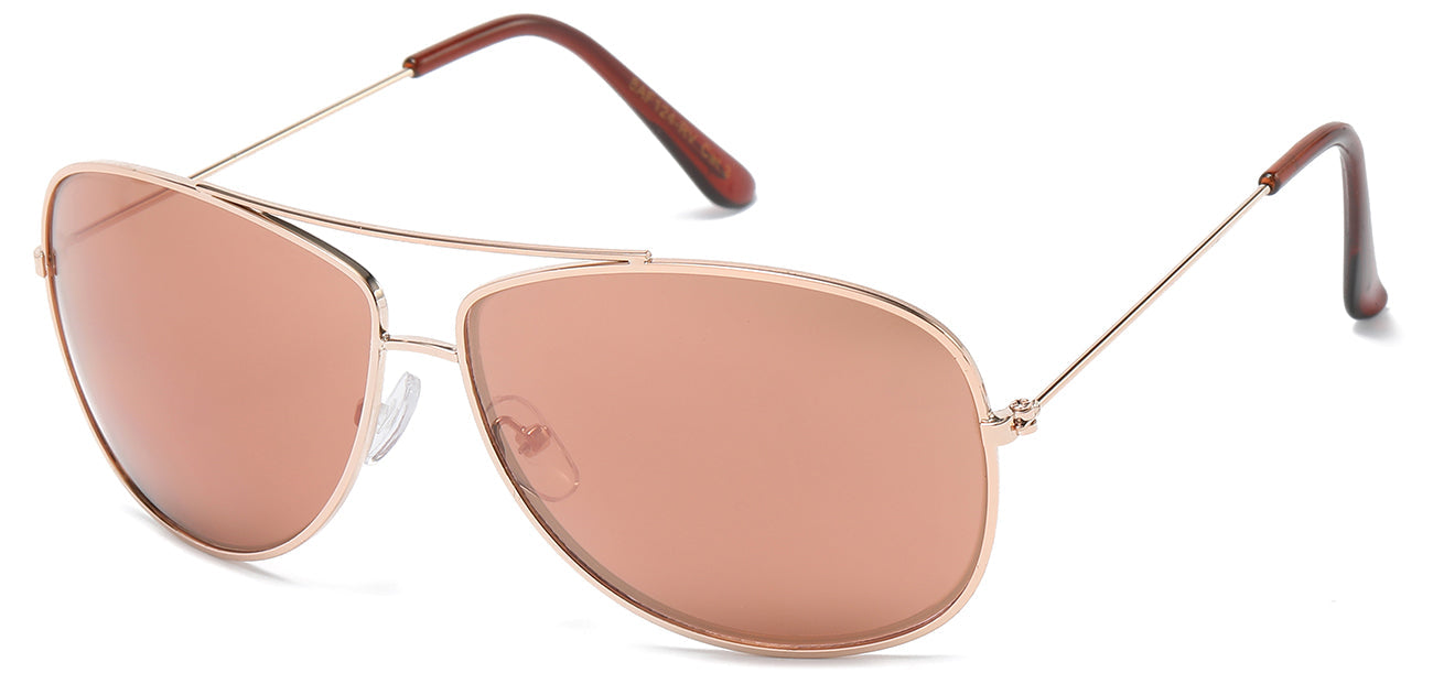 Aviator Sunglasses with Mirror Lenses