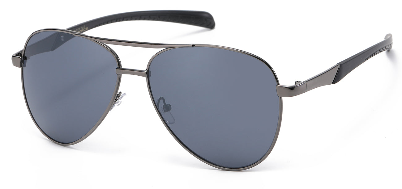 Sleek Aviator Sunglasses - Metallic Frame - Wholesale