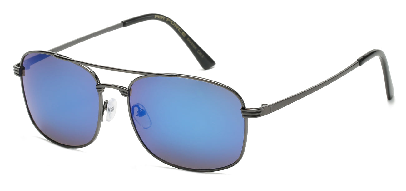 Aviator Sunglasses - Metallic Frame - 12 Pack