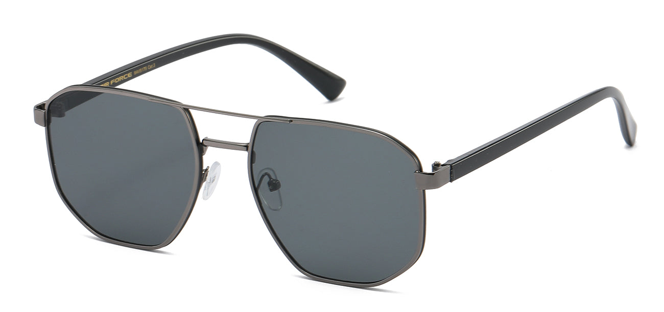 Sleek Aviator Sunglasses with Storage Box