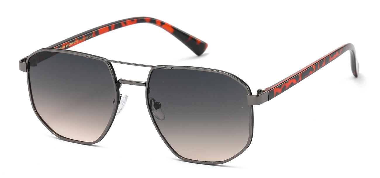 Sleek Aviator Sunglasses with Storage Box