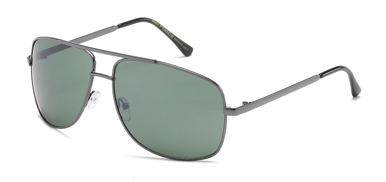 Aviator Sunglasses - Metallic Frame - UV Protection