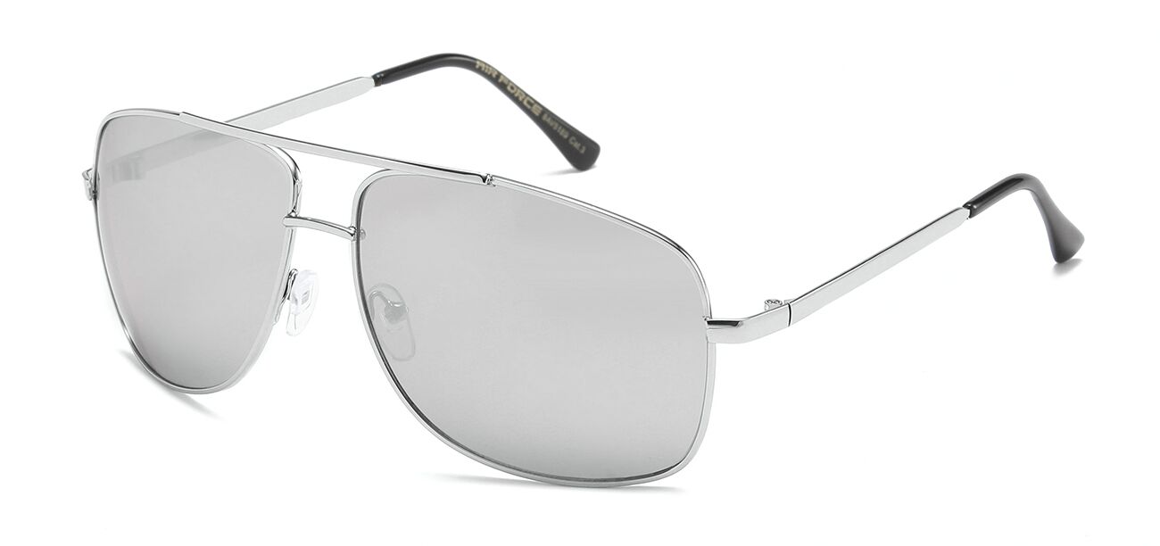 Aviator Sunglasses - Metallic Frame - UV Protection