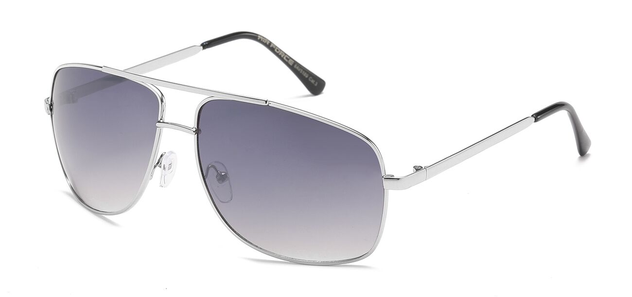 Aviator Sunglasses - Metallic Frame - UV Protection