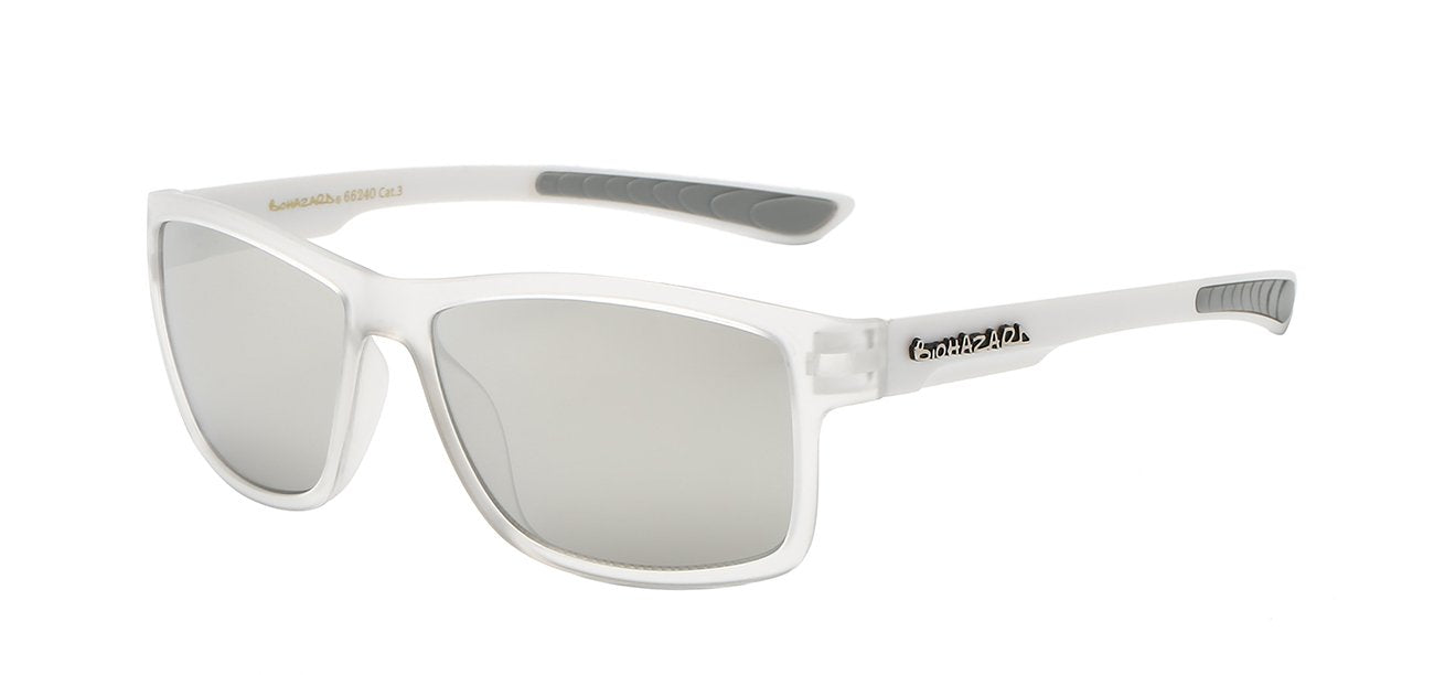 TRENDY TWO TONE SQUARE FAME SUNGLASSES