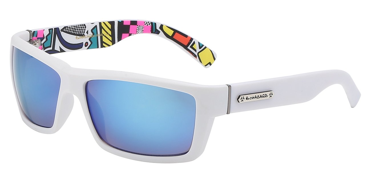 BIOHAZARD CHIC BACK PRINT SQUARE SUNGLASSES