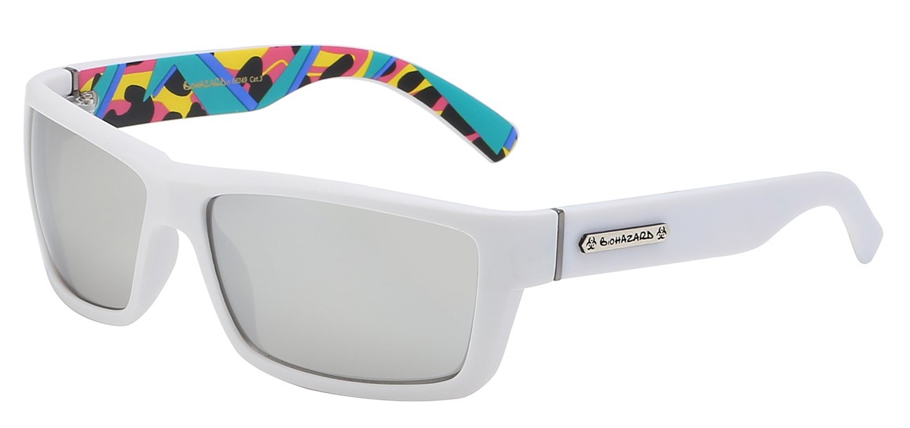 BIOHAZARD CHIC BACK PRINT SQUARE SUNGLASSES