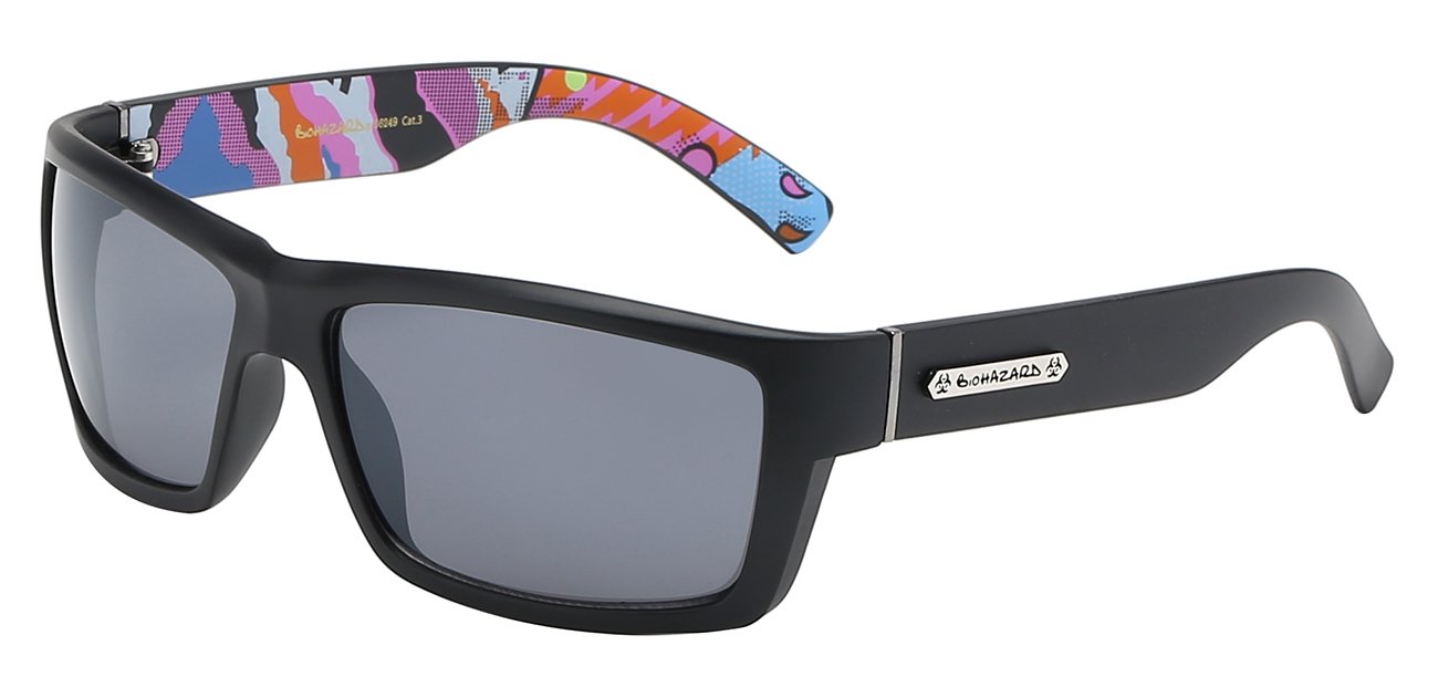 BIOHAZARD CHIC BACK PRINT SQUARE SUNGLASSES