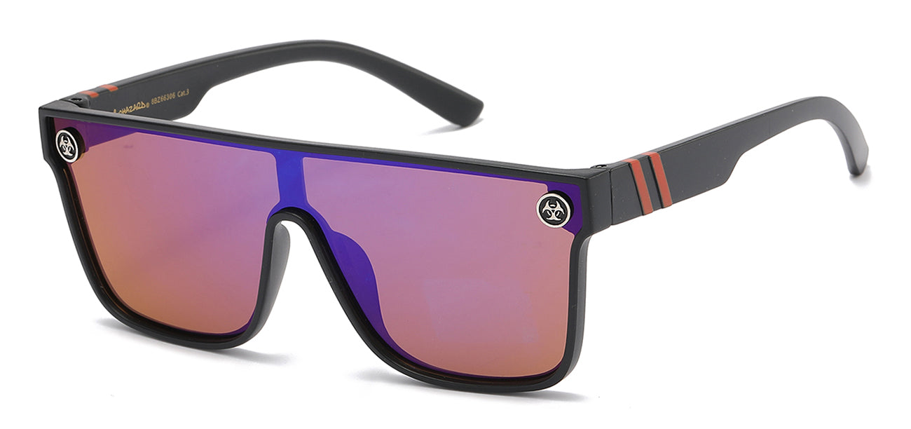 Biohazard Lightning Print Sunglasses