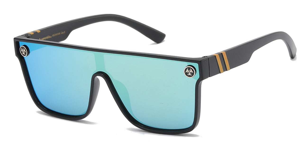 Biohazard Lightning Print Sunglasses