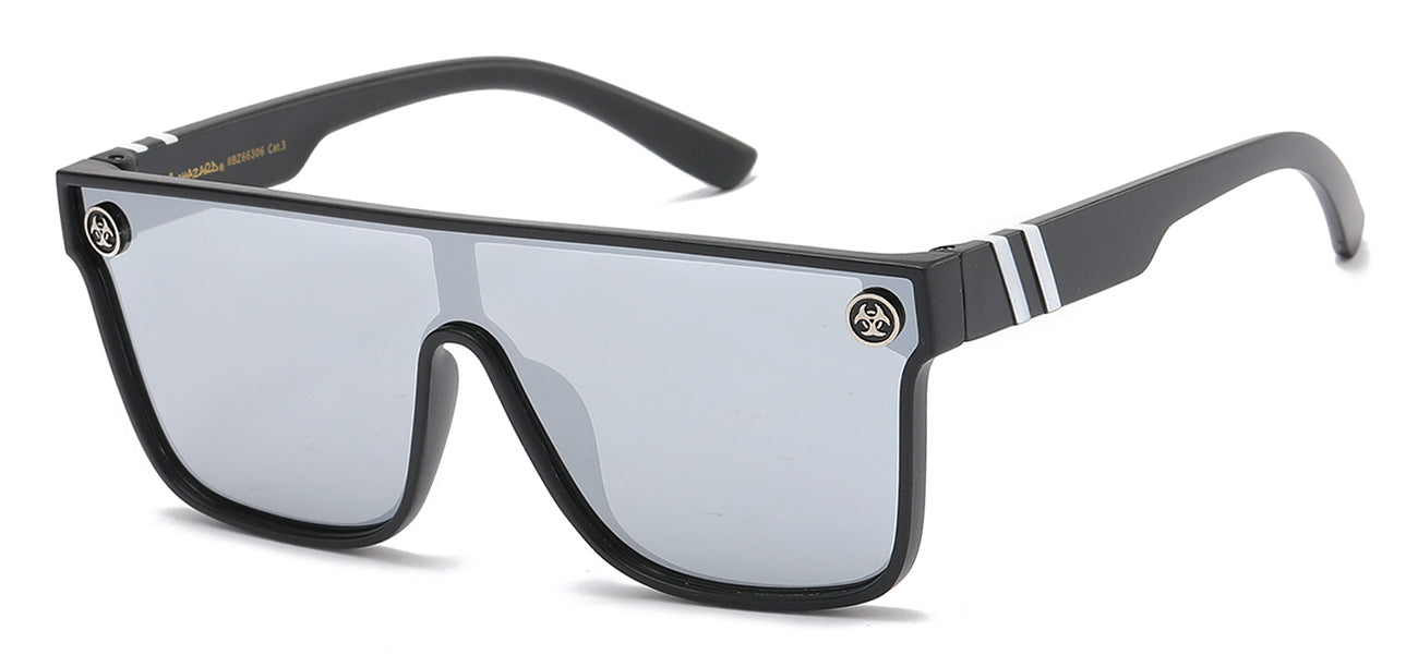 Biohazard Lightning Print Sunglasses