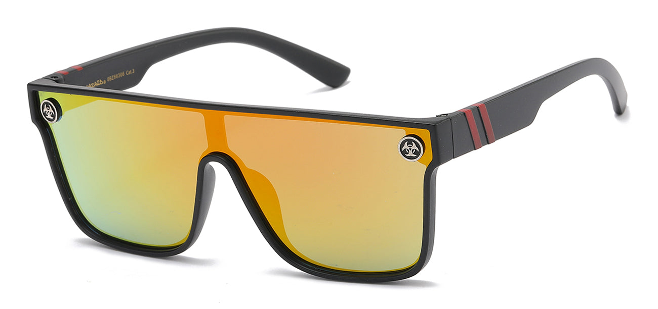 Biohazard Lightning Print Sunglasses