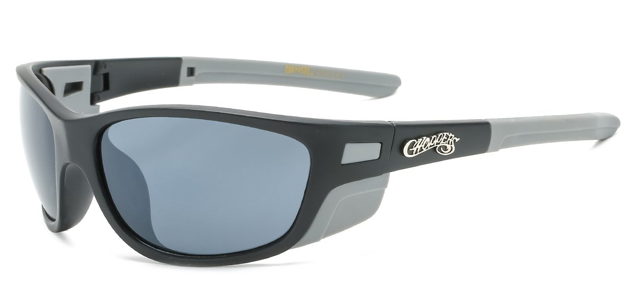 Chopper Wrap Around Sunglasses - Smoke Lens