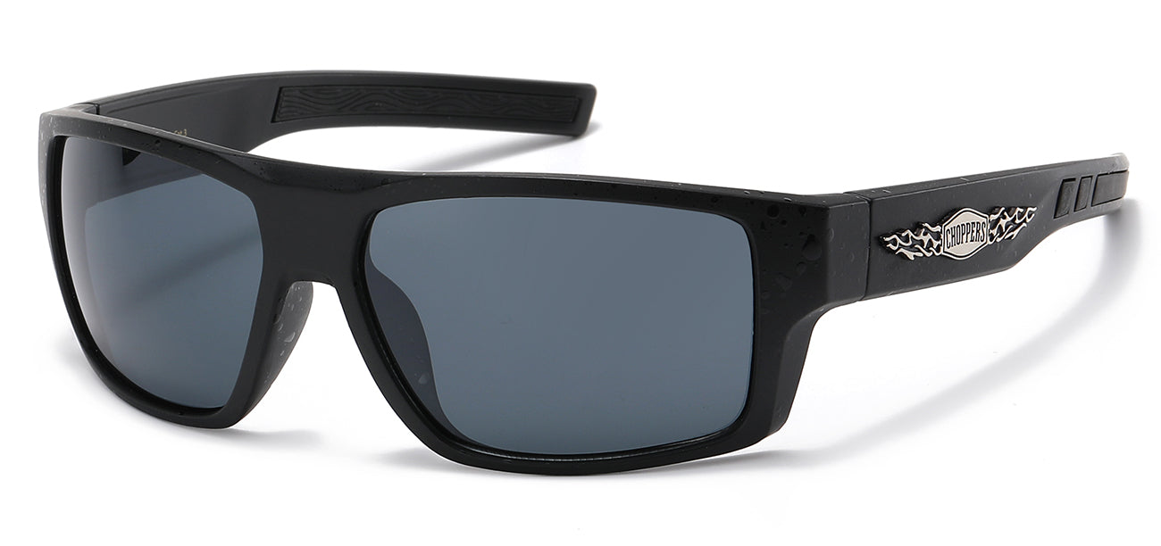 Chopper Mid-Sized Wrap Sunglasses - Smoke Lens