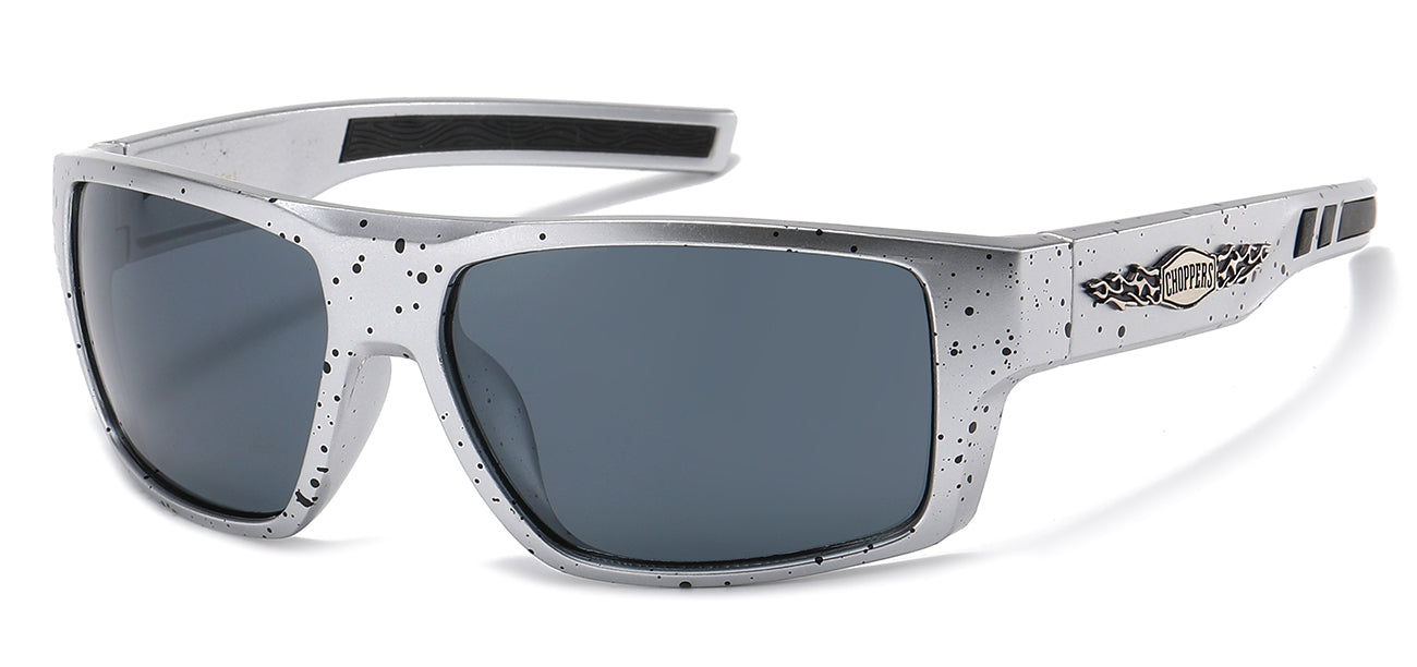 Chopper Mid-Sized Wrap Sunglasses - Smoke Lens