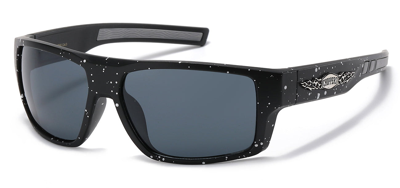 Chopper Mid-Sized Wrap Sunglasses - Smoke Lens