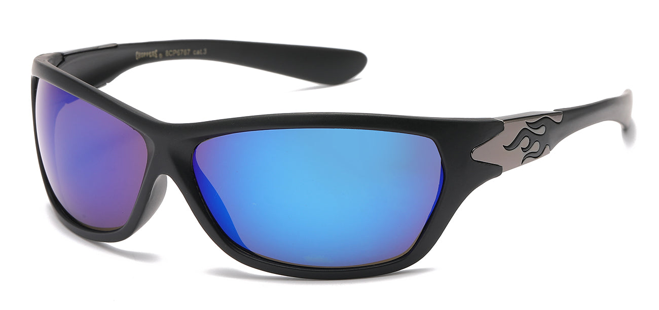 Choppers Sunglasses: Wrap Design, Lens Options