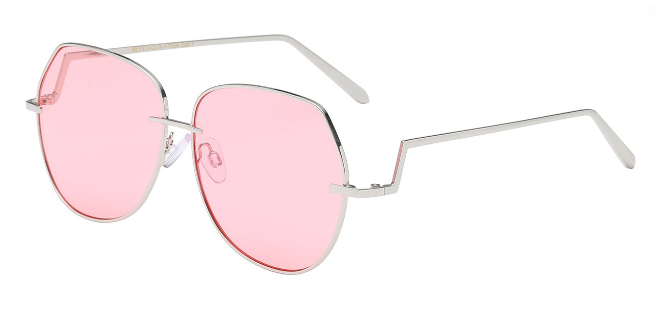 EYEDENTIFICATION 8EYED-CLR-17004 CONTEMPORARY METAL WIRE FRAME PASTEL LENS LADIES SHADES