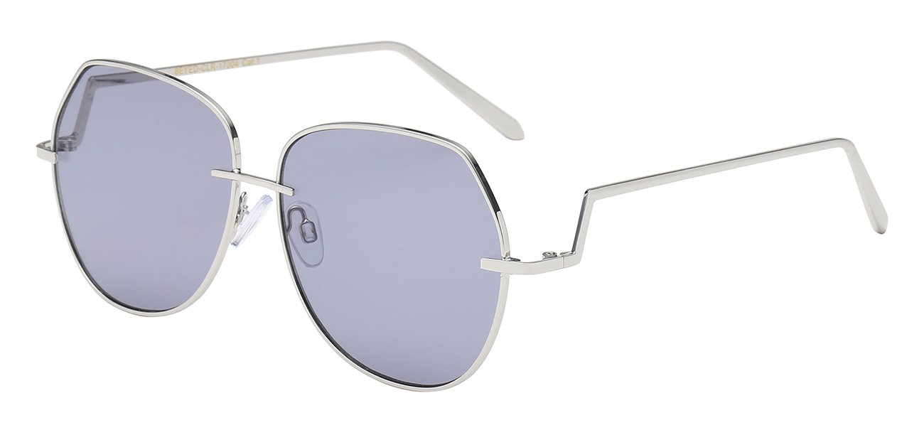 Metal Wire Frame Pastel Lens Sunglasses