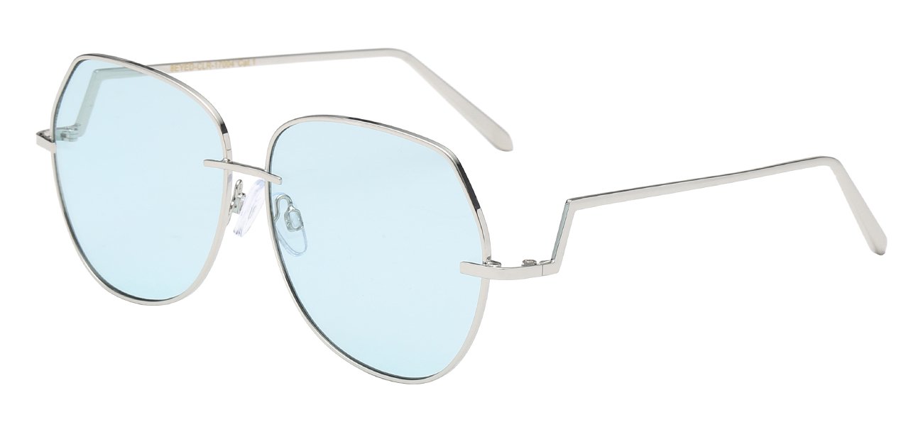 Metal Wire Frame Pastel Lens Sunglasses