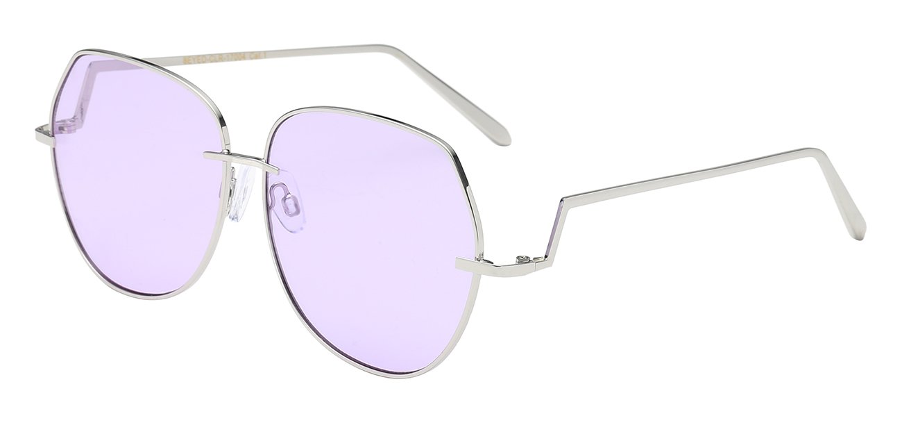 Metal Wire Frame Pastel Lens Sunglasses