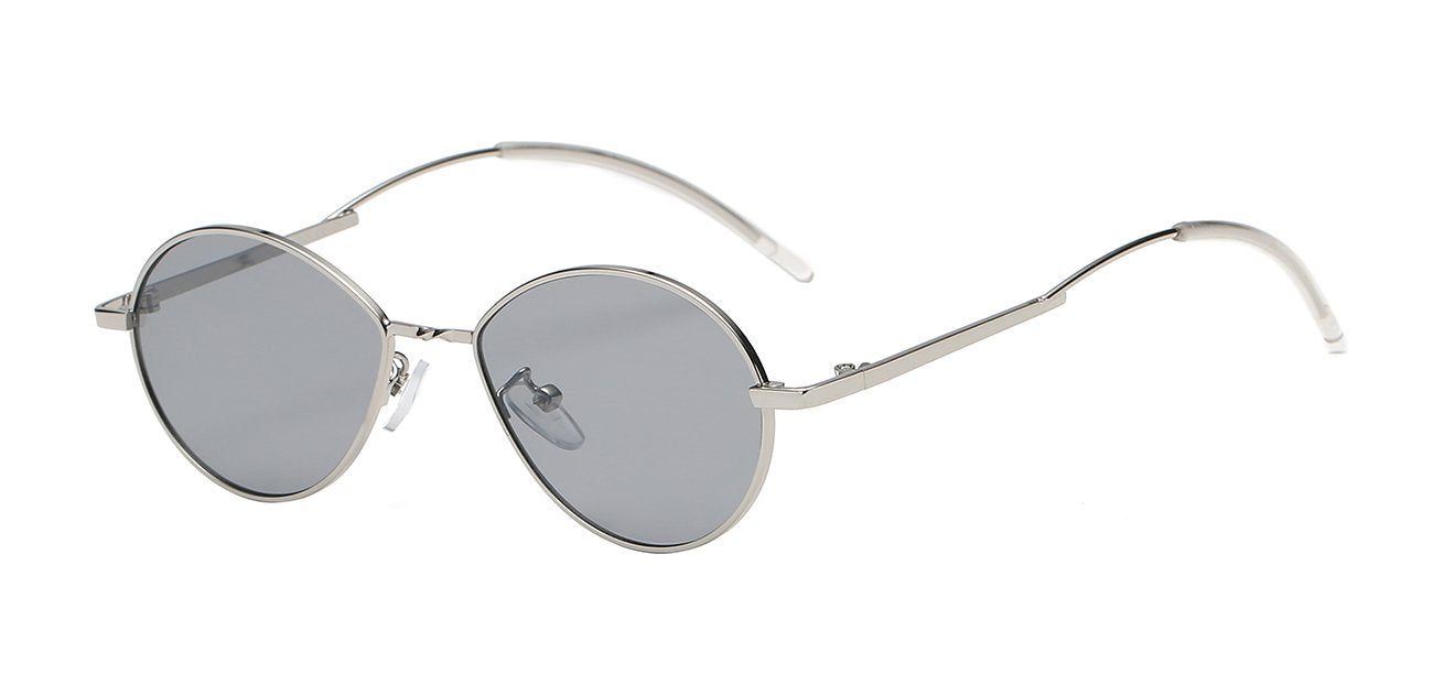 Metallic Tear Drop Frame Women's Sunglasses