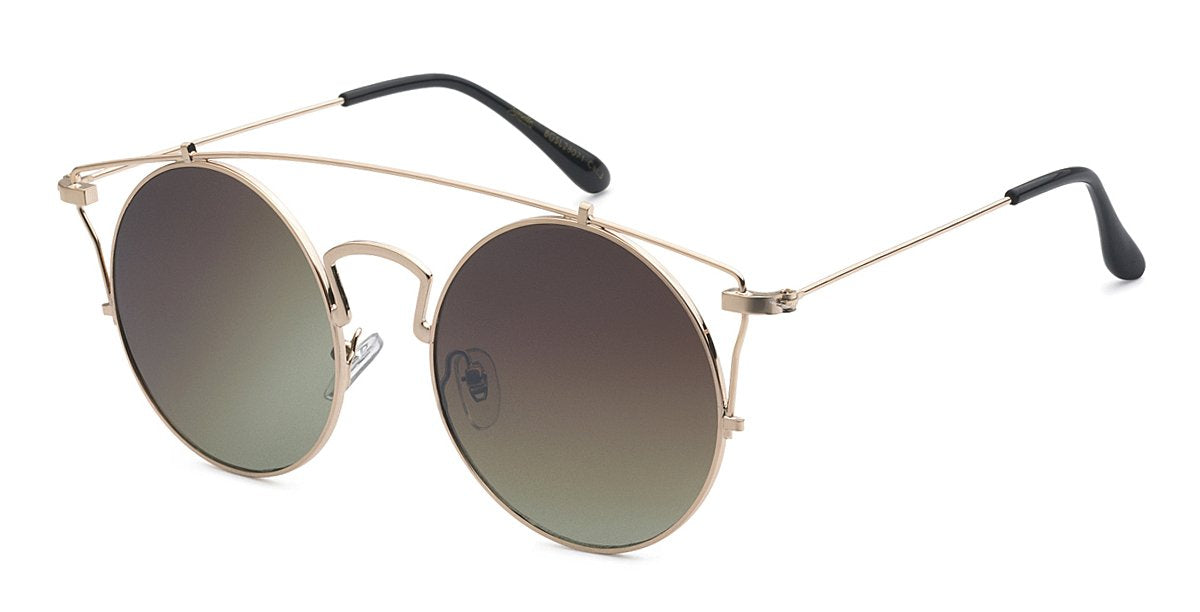 Metal Round Frame Sunglasses