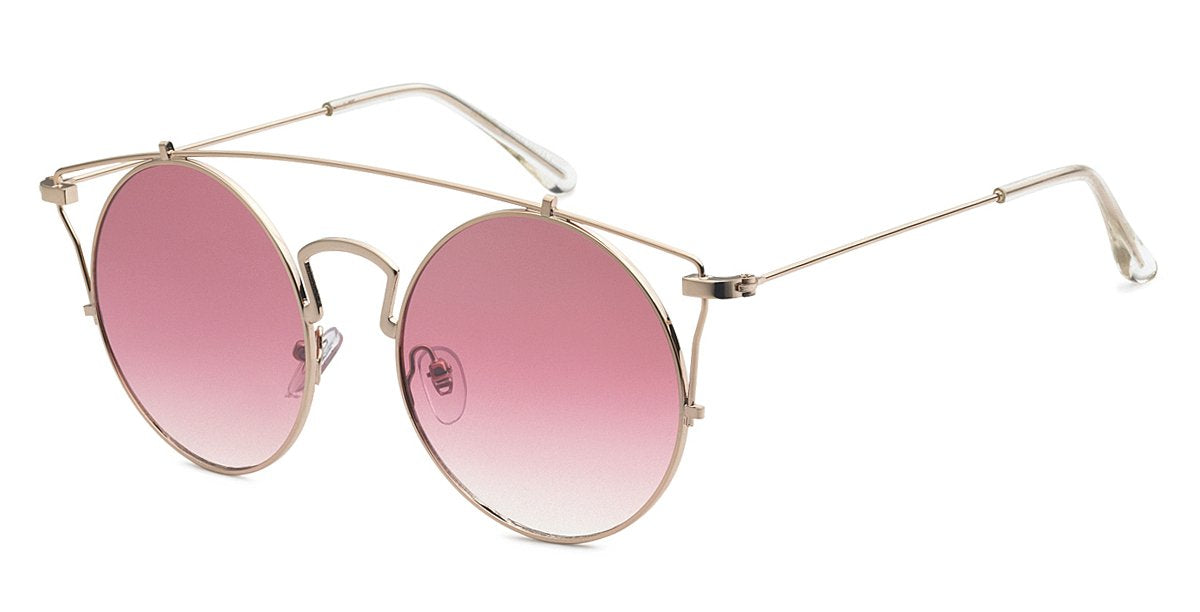 Metal Round Frame Sunglasses