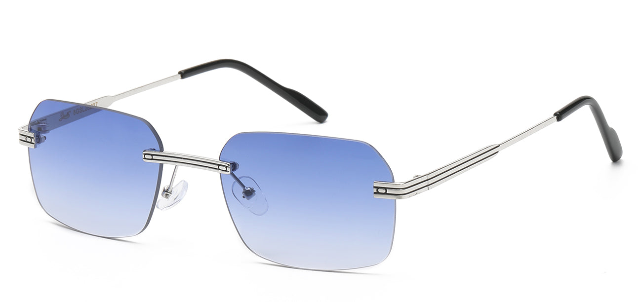 Cat Eye Frames with Color Accent - UV400 Protection Sunglasses