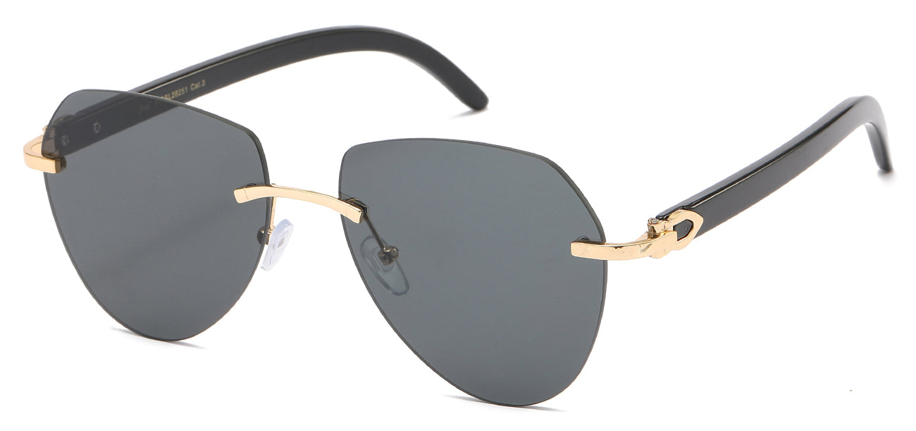 Giselle Aviator Sunglasses with UV400 Protection