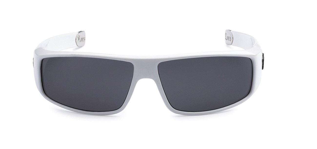 White Frame Purple Lens Sunglasses - Display Box