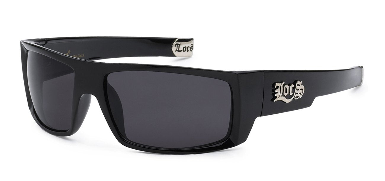 LOCS POLISHED BLACK MEN'S SUNGLASSES