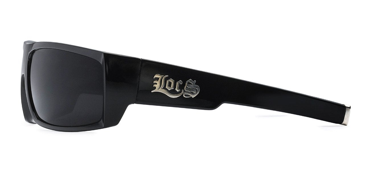 LOCS POLISHED BLACK MEN'S SUNGLASSES