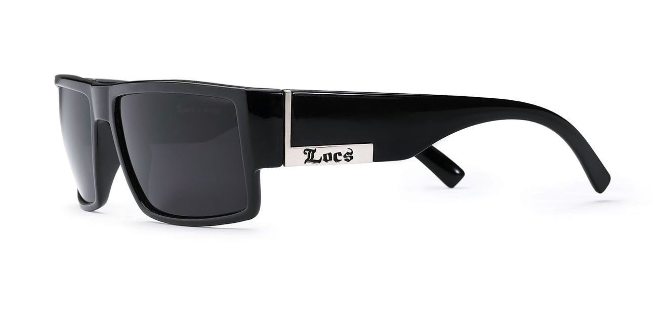 LOCS POLISHED BLACK MEN'S SUNGLASSES